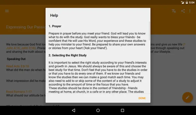 The Orange Book android App screenshot 1